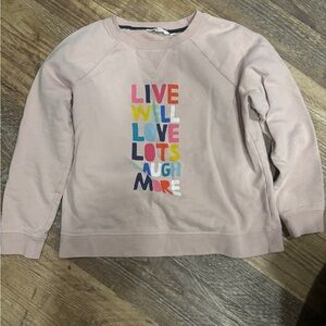 Boden Pink Graphic Sweatshirt